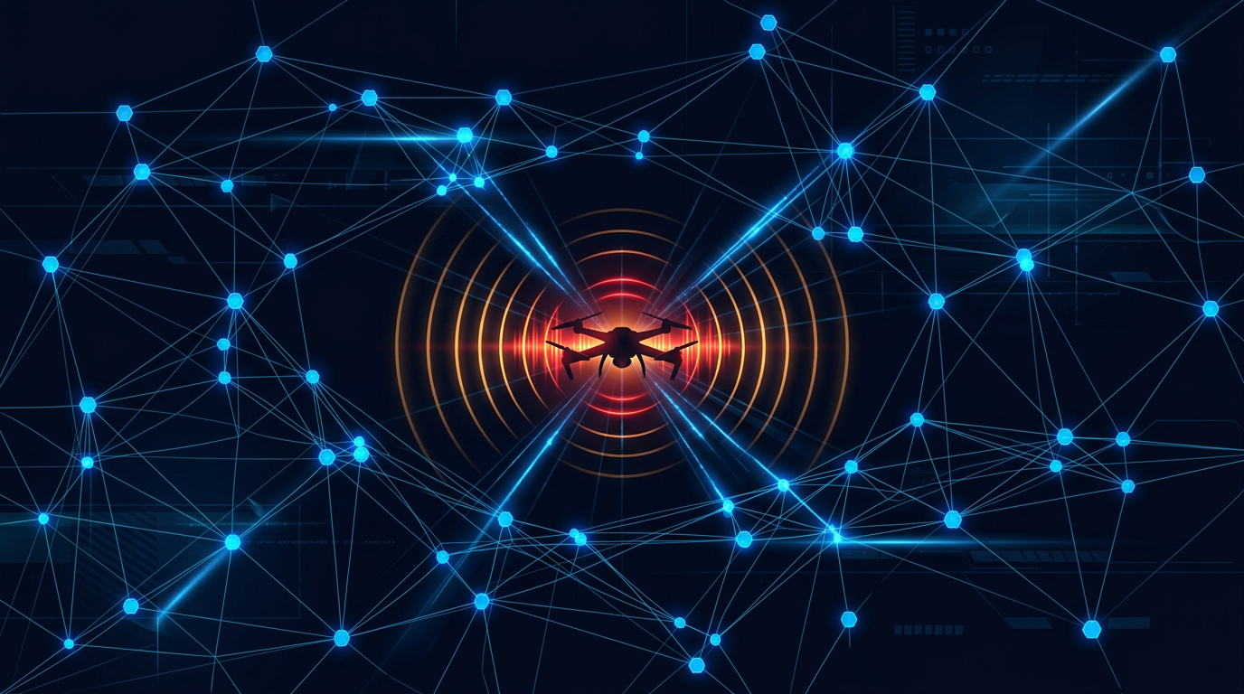 Distributed drone detection network visualization